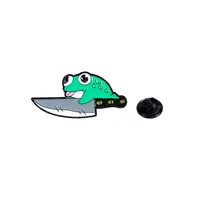 Cartoon Style Cute Frog Alloy Stamping Stoving Varnish Plating Unisex Brooches sku image 36