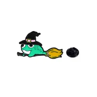 Cartoon Style Cute Frog Alloy Stamping Stoving Varnish Plating Unisex Brooches sku image 33