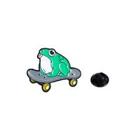Cartoon Style Cute Frog Alloy Stamping Stoving Varnish Plating Unisex Brooches sku image 34