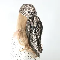 Women's Hip-Hop Vacation Leopard Satin Printing Bandanas sku image 5