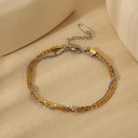 Wholesale Jewelry Sweet Simple Style Cauliflower Necklace 304 Stainless Steel 18K Gold Plated Bracelets Necklace main image 4