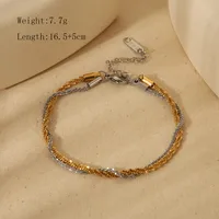 Wholesale Jewelry Sweet Simple Style Cauliflower Necklace 304 Stainless Steel 18K Gold Plated Bracelets Necklace main image 2