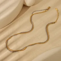 Wholesale Jewelry Sweet Simple Style Cauliflower Necklace 304 Stainless Steel 18K Gold Plated Bracelets Necklace main image 5