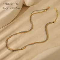 Wholesale Jewelry Sweet Simple Style Cauliflower Necklace 304 Stainless Steel 18K Gold Plated Bracelets Necklace main image 3