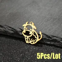 Cute Cattle 304 Stainless Steel Polishing Plating 18K Gold Plated Charms sku image 1