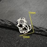 Cute Cattle 304 Stainless Steel Polishing Plating 18K Gold Plated Charms main image 2