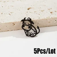Cute Cattle 304 Stainless Steel Polishing Plating 18K Gold Plated Charms main image 5