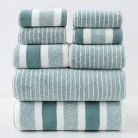 Casual Stripe Coral Fleece Towels Bath Towels Towels main image 2