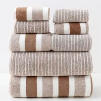 Casual Stripe Coral Fleece Towels Bath Towels Towels main image 5