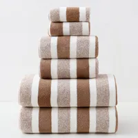 Casual Stripe Coral Fleece Towels Bath Towels Towels main image 4