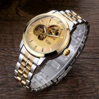 Business Solid Color Single Folding Buckle Mechanical Watch Men's Watches sku image 5