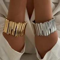 Vintage Style Solid Color Alloy Unisex Bangle main image 9