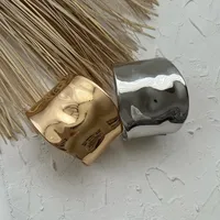 Vintage Style Solid Color Alloy Unisex Bangle main image 3