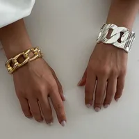 Vintage Style Solid Color Alloy Unisex Bangle main image 5