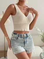 Women's Vest Tank Tops Wine Red Streetwear Solid Color sku image 15