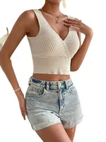 Women's Vest Tank Tops Wine Red Streetwear Solid Color main image 2