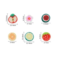 Cute Sweet Fruit Polymer Clay 1 Set main image 7