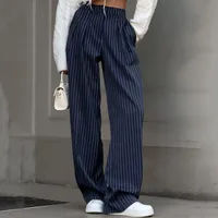 Women's Holiday Selfie Casual Simple Style Streetwear Stripe Full Length Casual Pants main image 1