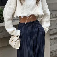 Women's Holiday Selfie Casual Simple Style Streetwear Stripe Full Length Casual Pants main image 4