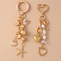 Cartoon Style Star Shell Zinc Alloy Women's Keychain main image 1
