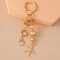Cartoon Style Star Shell Zinc Alloy Women's Keychain main image 5