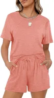 Holiday Daily Selfie Women's Casual Elegant Simple Style Solid Color Cotton Cotton Blend Polyester Shorts Sets Shorts Sets main image 2