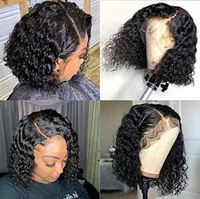 Women's Casual Elegant Simple Style Casual Party Street High Temperature Wire Side Fringe Short Curly Hair Wigs main image 2
