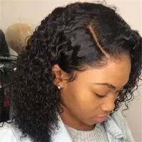 Women's Casual Elegant Simple Style Casual Party Street High Temperature Wire Side Fringe Short Curly Hair Wigs main image 3