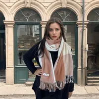 Women's Casual Simple Style Color Block Imitation Cashmere Tassel Scarf sku image 15