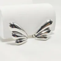 1 Pair Elegant Commute Wings 304 Stainless Steel 18K Gold Plated Ear Studs main image 1