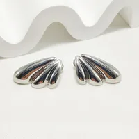 1 Pair Elegant Commute Wings 304 Stainless Steel 18K Gold Plated Ear Studs main image 5