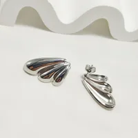 1 Pair Elegant Commute Wings 304 Stainless Steel 18K Gold Plated Ear Studs main image 6