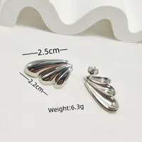 1 Pair Elegant Commute Wings 304 Stainless Steel 18K Gold Plated Ear Studs main image 7