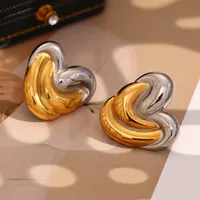 1 Pair Vintage Style Classic Style Heart Shape Mixed Metal Plating 304 Stainless Steel Ear Studs main image 3
