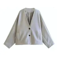 Women's European And American Wind Streetwear Solid Color Single Breasted Coat main image 5