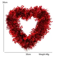 Valentine'S Day Simple Style Heart Shape PET Holiday Party Hanging Ornaments Decorations Hanging Ornaments 1 Piece sku image 3