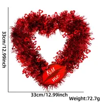 Valentine'S Day Simple Style Heart Shape PET Holiday Party Hanging Ornaments Decorations Hanging Ornaments 1 Piece sku image 5