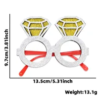 Valentine'S Day Cute Heart Shape Plastic Party Party Glasses Party Accessories 1 Piece sku image 1