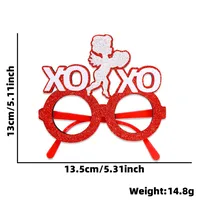 Valentine'S Day Cute Heart Shape Plastic Party Party Glasses Party Accessories 1 Piece sku image 6