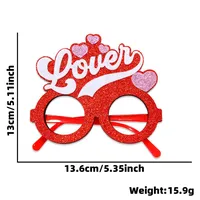 Valentine'S Day Cute Heart Shape Plastic Party Party Glasses Party Accessories 1 Piece sku image 8