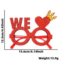 Valentine'S Day Cute Heart Shape Plastic Party Party Glasses Party Accessories 1 Piece sku image 3