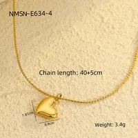 Classic Style Heart Shape 304 Stainless Steel Women's Pendant Necklace sku image 9