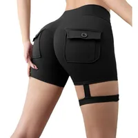 Streetwear Sports Solid Color Nylon Spandex Active Bottoms Leggings main image 3