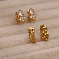 1 Pair Simple Style Geometric Heart Shape 304 Stainless Steel Earrings main image 3
