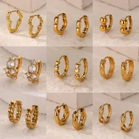 1 Pair Simple Style Geometric Heart Shape 304 Stainless Steel Earrings main image 1