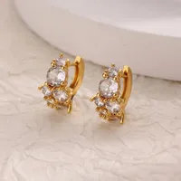 1 Pair Simple Style Geometric Heart Shape 304 Stainless Steel Earrings sku image 17