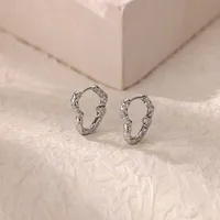 1 Pair Simple Style Geometric Heart Shape 304 Stainless Steel Earrings sku image 10