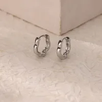 1 Pair Simple Style Geometric Heart Shape 304 Stainless Steel Earrings sku image 6