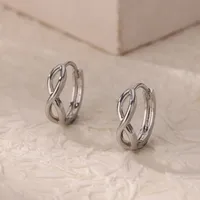 1 Pair Simple Style Geometric Heart Shape 304 Stainless Steel Earrings sku image 7