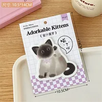 Tengyi Original Cute Sticky Note Girly Heart Office Memo Message-Leaving Sticky Note Learning Notebook Stickers New sku image 8